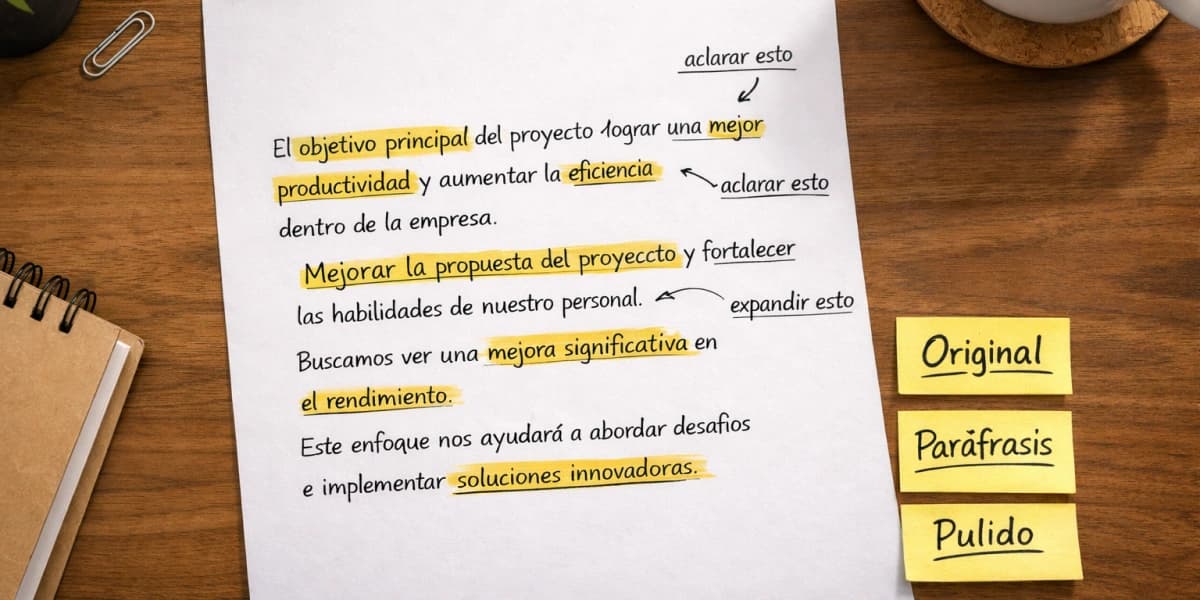 Texto reescrito en varias capas que dificulta detectar si fue generado y luego parafraseado por IA